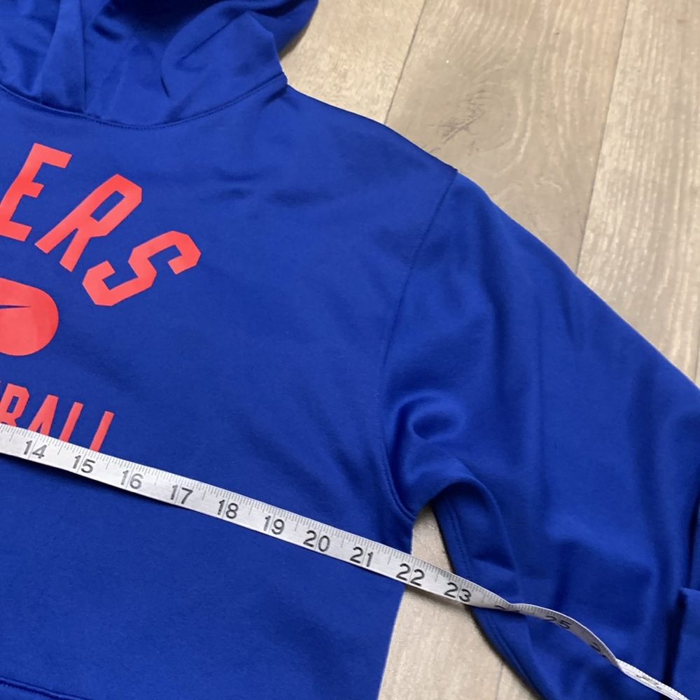 Kids Nike Philadelphia 76ers Dri Fit NBA Basketball Pullover Sweatshirt Hoodie - Picture 4 of 7